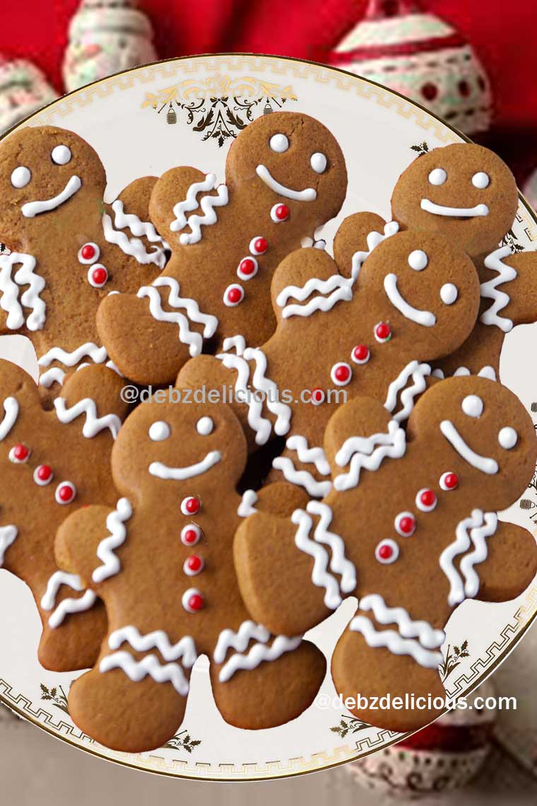 Chewy Chocolate Gingerbread Man Cookies - Debz Delicious