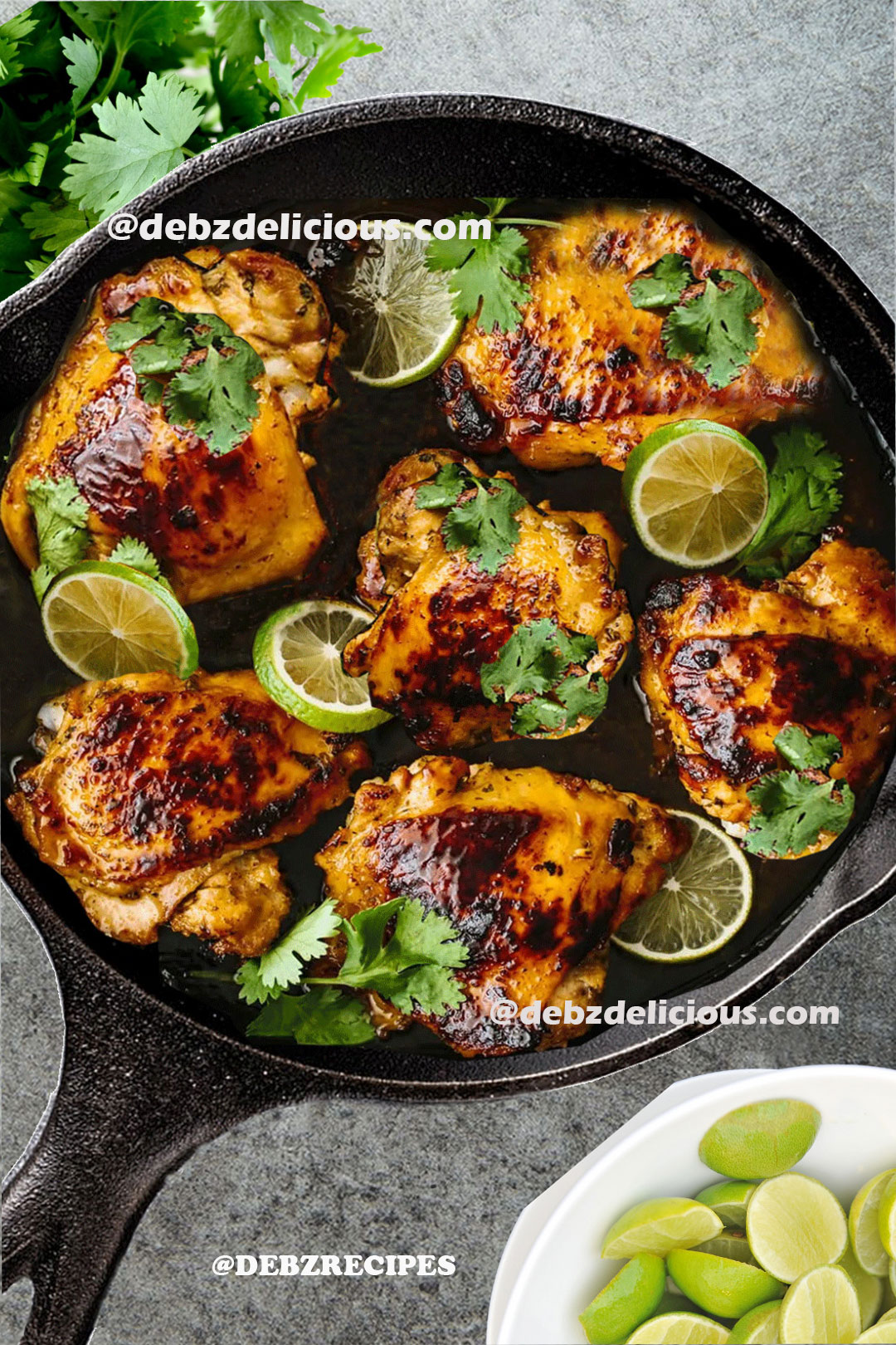 Cilantro Lime Chicken Thighs Recipe Grilled Baked Pan Seared 9964